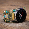 Lade das Bild in den Galerie-Viewer, Göttliche Transformation Howlith &amp; Südafrikanisches Türkis Samsung Uhrenarmband