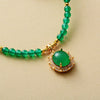 Lade das Bild in den Galerie-Viewer, Onyx Perlenkette Mit Grünem Glanz