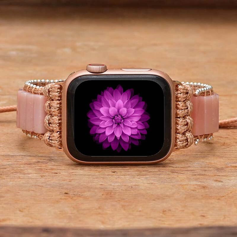 Liebevolle Berührung Rosa Opal Apple Watch Uhrenarmband
