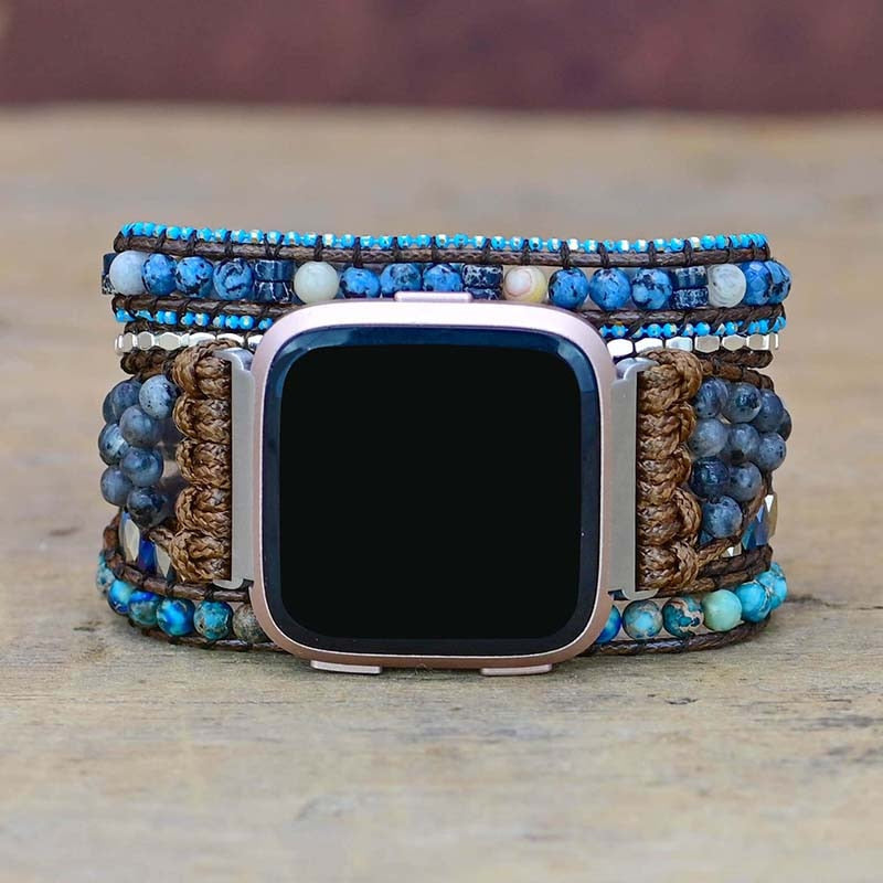 Blaues Fusion Versa 2 Fitbit-Uhrenarmband