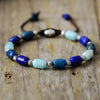 Blaues Gelassenheit-Naturedelstein-Armband