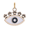 Lade das Bild in den Galerie-Viewer, Hingebungsvoller Schutz - Bronze-Emaille Böses Auge Hundemarke