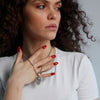 Lade das Bild in den Galerie-Viewer, Friedliche Fülle Türkis Hamsa Hand Halskette