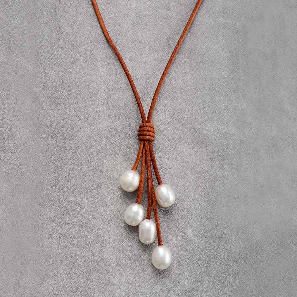Reine Perlen Minimalistische Halskette