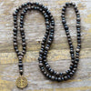 Göttlich Geschützte Halskette Aus Schwarzem Onyx Und Jaspis