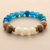 Blaues Perlen-Yoga-Armband