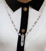Rosenquarz-Anhänger Halskette