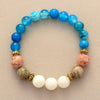 Blaues Perlen-Yoga-Armband